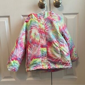 The Children's Place Tie-Dye Jacket - Pink, Green, Yellow